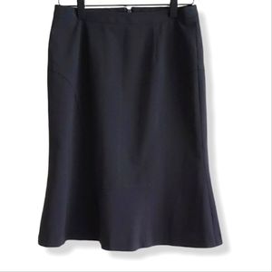 Trina Turk Black Pinstripe Pencil Skirt